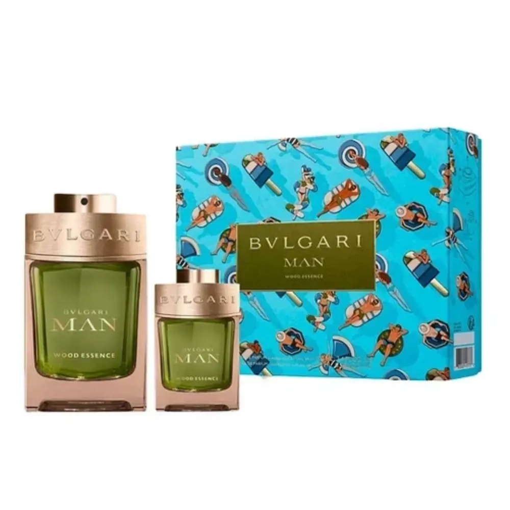 SET 2 PIEZAS BVLGARI WOOD ESSENCE