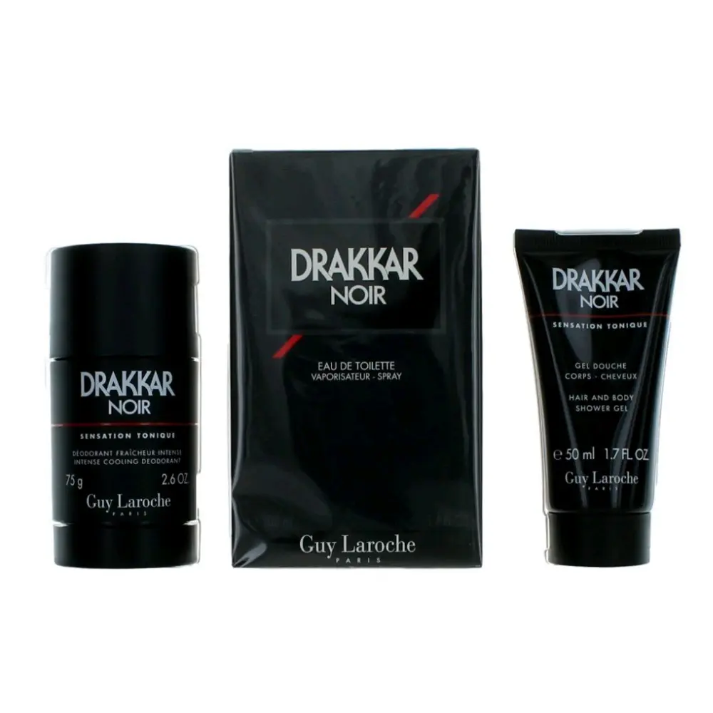 SET 3 PIEZAS DRAKKAR NOIR (GUY LAROCHE) - Imagen 3